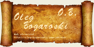 Oleg Bogaroški vizit kartica